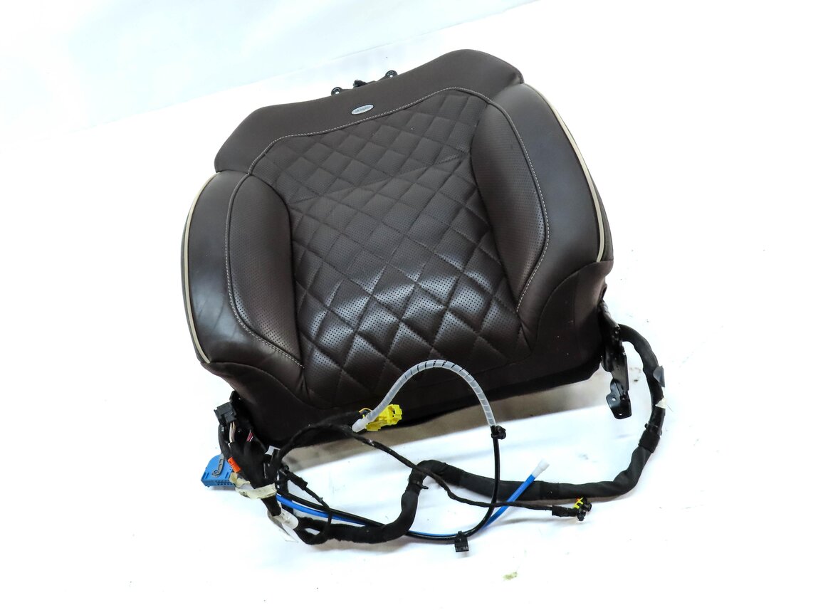 Thumbnail 3: 14 GL550 X166 FRONT RIGHT UPPER HEATED VENTED MASSAGE SEAT CUSHION DESIGNO BROWN