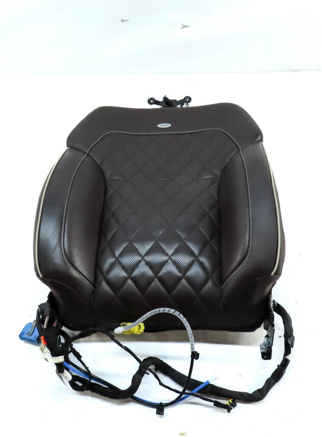 Thumbnail 4: 14 GL550 X166 FRONT RIGHT UPPER HEATED VENTED MASSAGE SEAT CUSHION DESIGNO BROWN