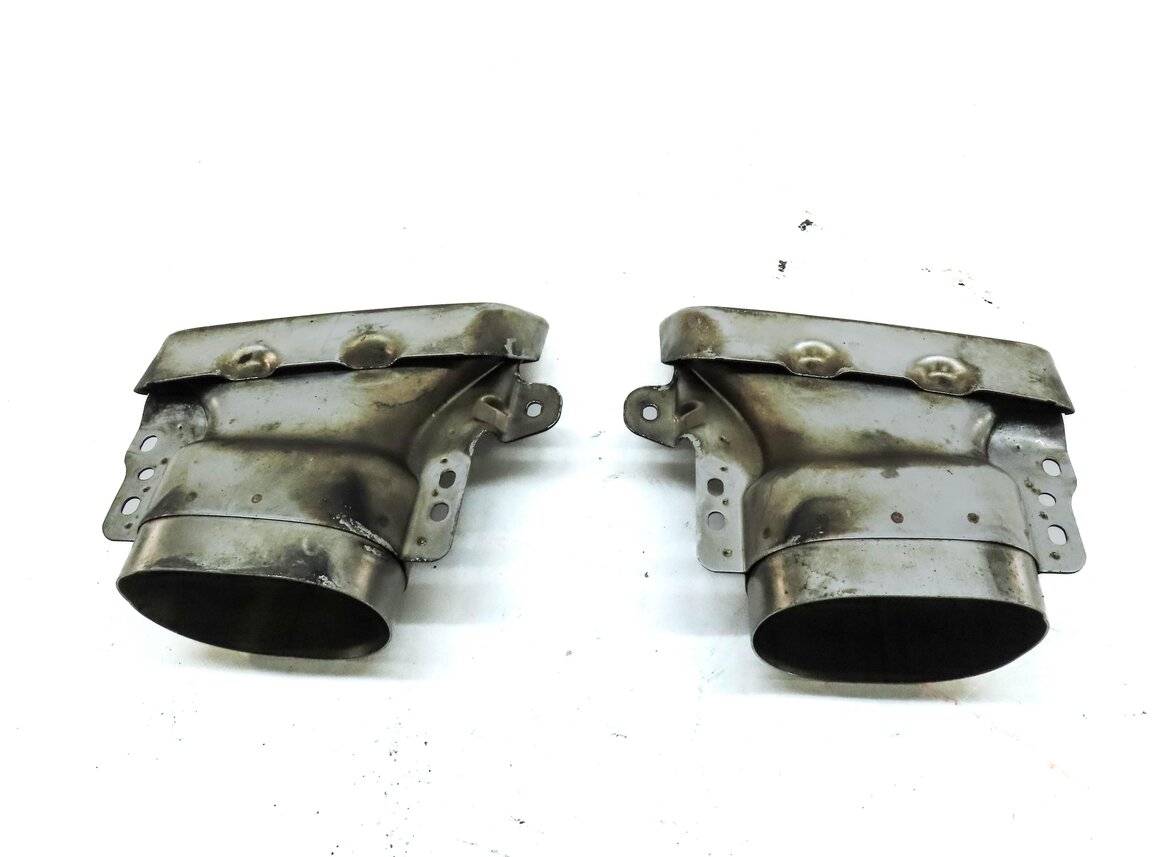 Thumbnail 4: 13-19 MERCEDES GL GLS ML (X166) 4.6L REAR LEFT & RIGHT MUFFLER EXHAUST TIP SET 2