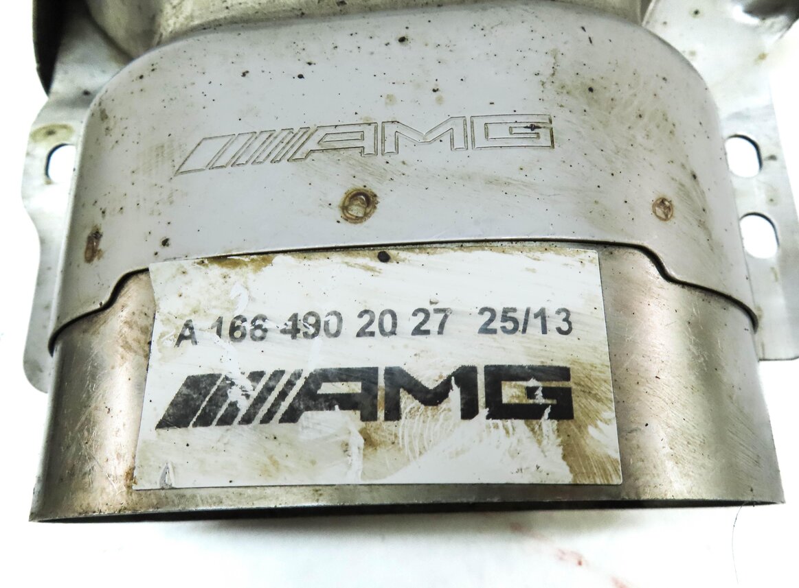 Thumbnail 7: 13-19 MERCEDES GL GLS ML (X166) 4.6L REAR LEFT & RIGHT MUFFLER EXHAUST TIP SET 2