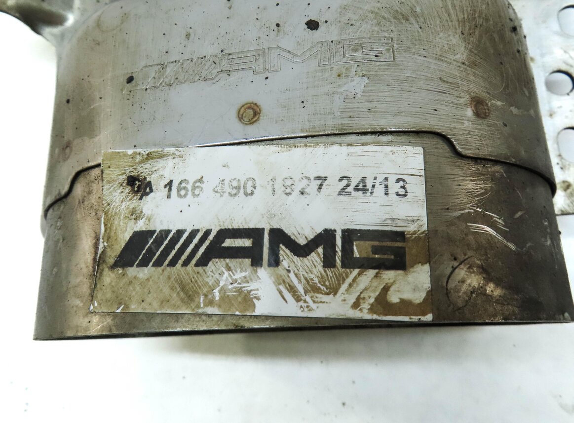 Thumbnail 8: 13-19 MERCEDES GL GLS ML (X166) 4.6L REAR LEFT & RIGHT MUFFLER EXHAUST TIP SET 2