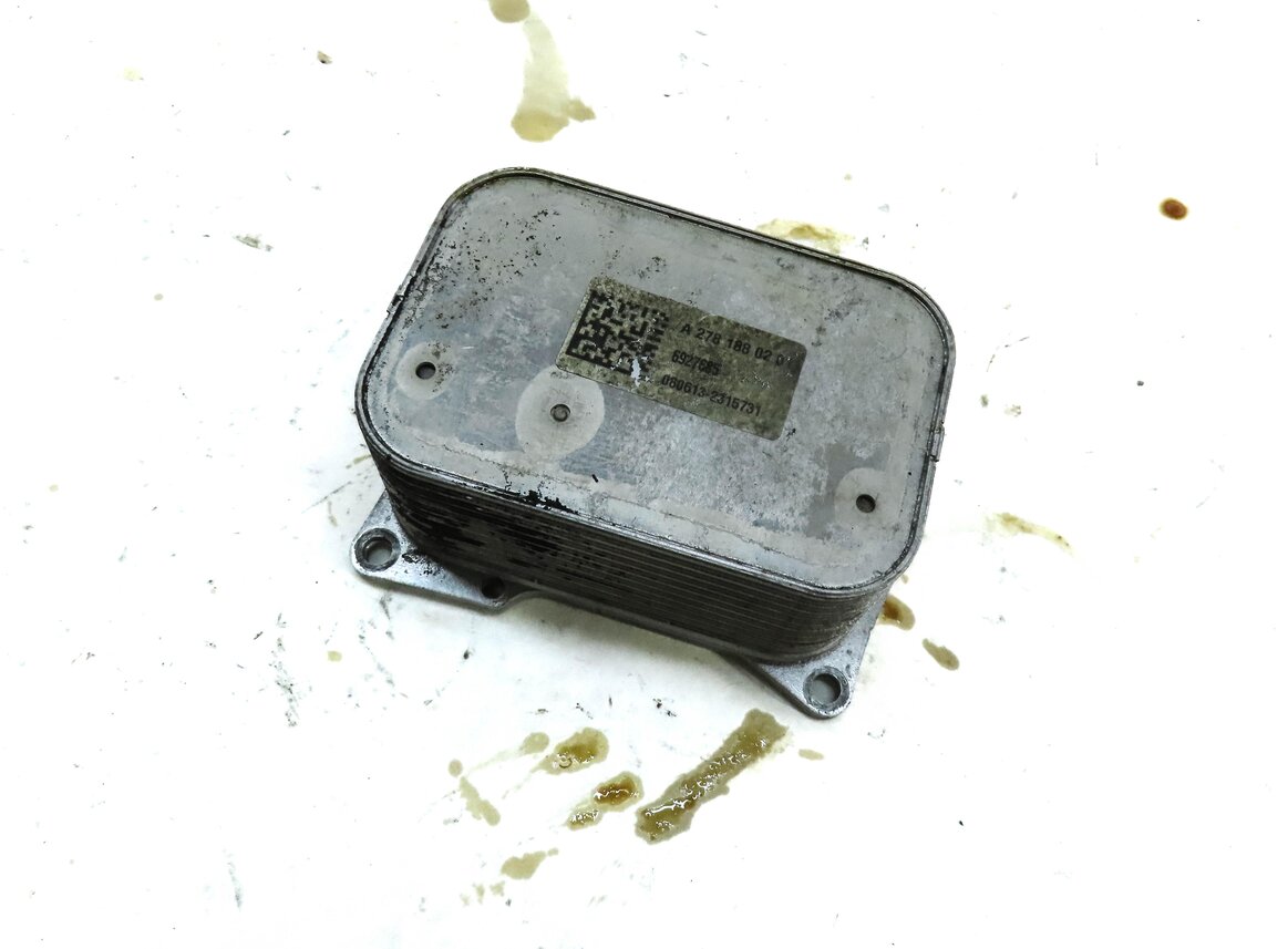11-20 MERCEDES CL E GL ML S CLASS (W166 X166 C216) 4.6L TURBO ENGINE OIL COOLER