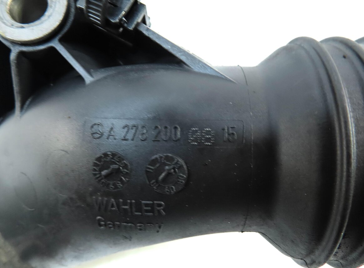 Thumbnail 6: 2014 MERCEDES GL550 X166 4.6L TURBO M278 ENGINE THERMOSTAT HOUSING COOLANT PIPE