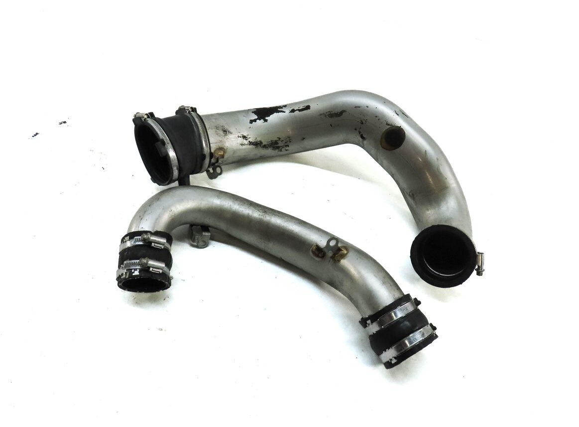 2014 MERCEDES GL550 (X166) 4.6L TURBO M278 ENGINE LEFT AIR INTAKE PIPE SET 2
