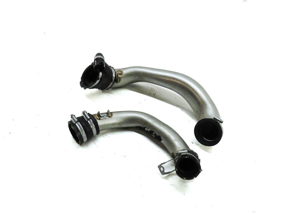 2014 MERCEDES GL550 (X166) 4.6L TURBO M278 ENGINE RIGHT AIR INTAKE PIPE SET 2