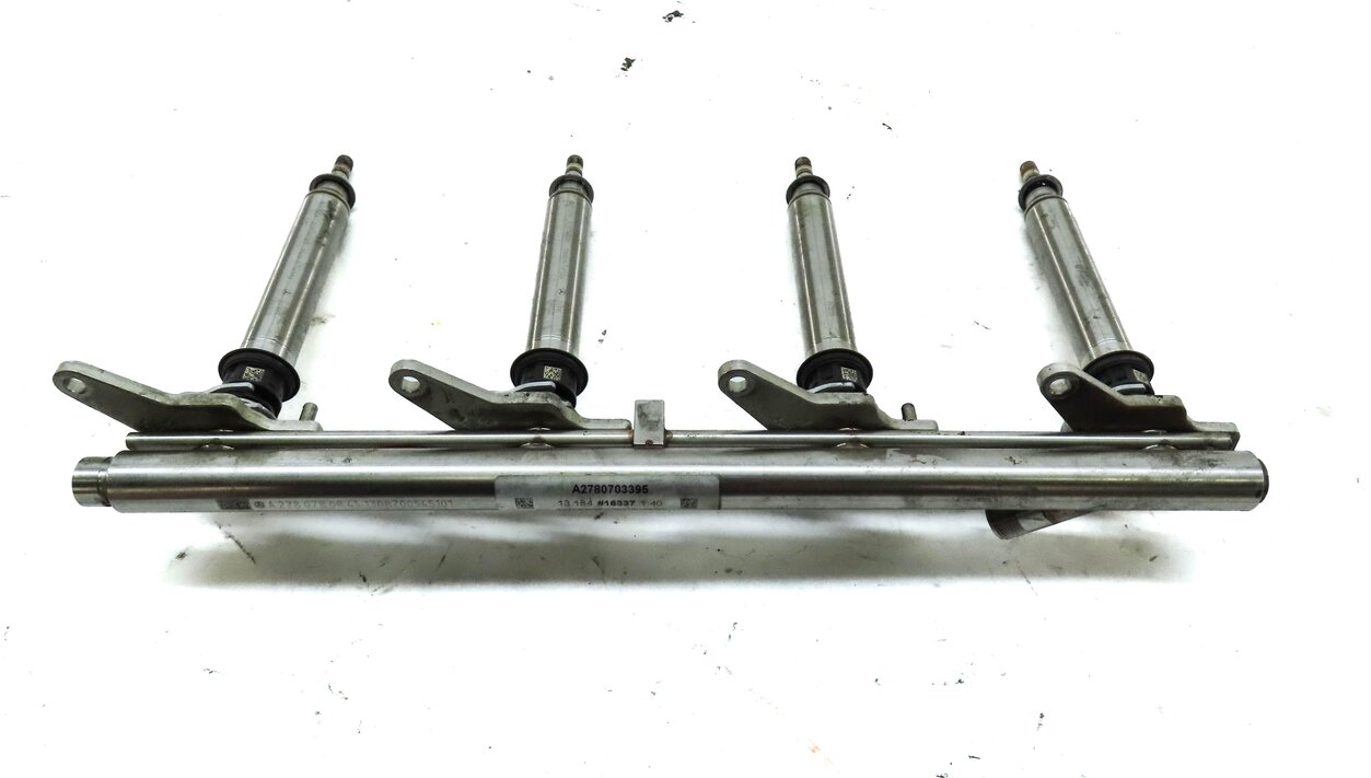 Thumbnail 12: 2014 MERCEDES GL550 (X166) 4.6L TURBO M278 ENGINE FUEL INJECTOR SET 8 w/ RAILS