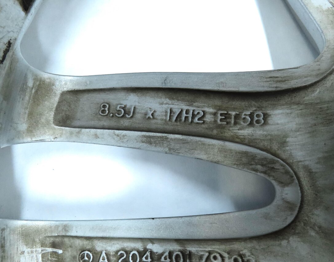Thumbnail 9: 12-14 MERCEDES BENZ C250 C300 C350 (W204) 17x8.5 - 10-SPOKE ALUMINUM WHEEL RIM