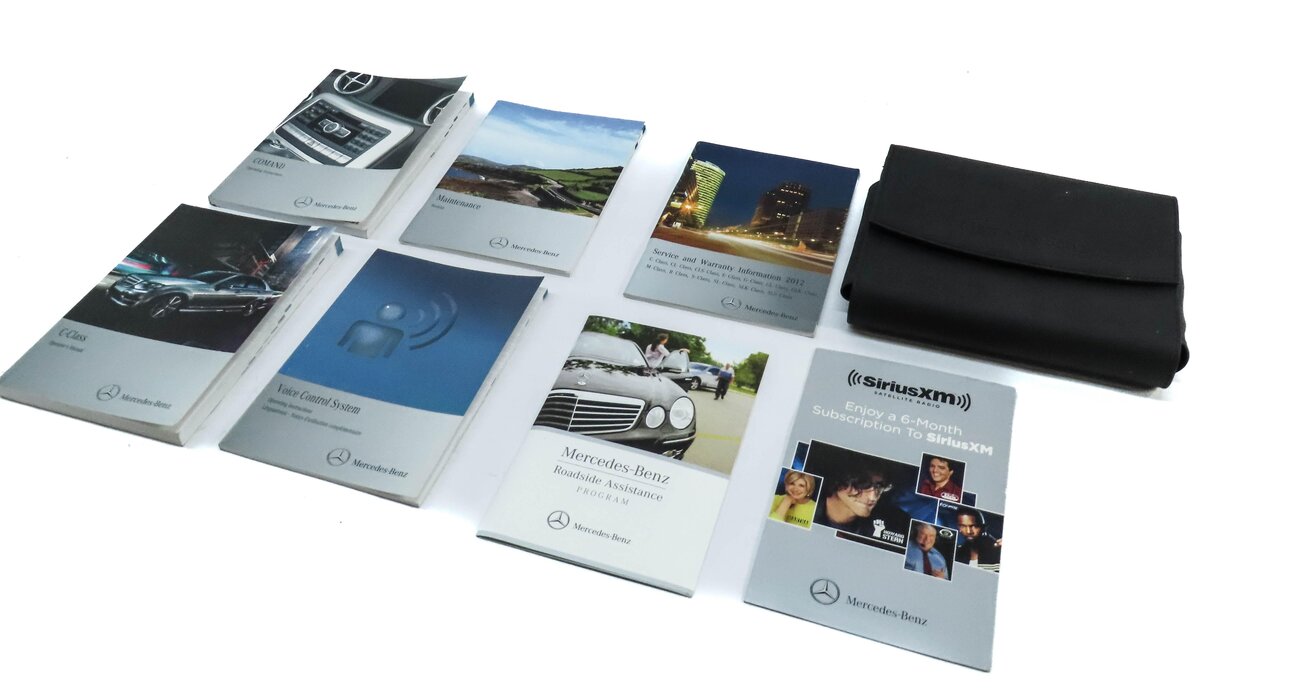 Thumbnail 2: 2012 MERCEDES C250 SEDAN (W204) OWNERS MANUAL BOOKLET SET 7 w/ CARRYING CASE
