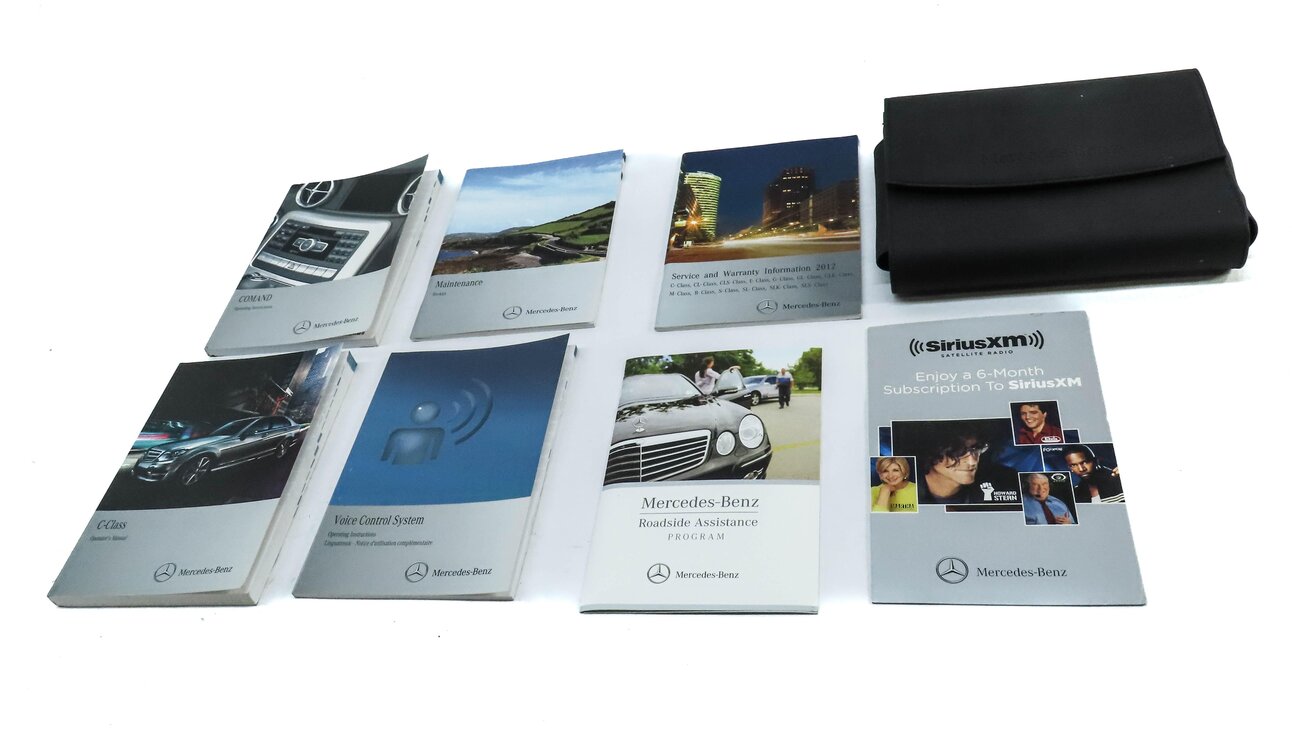Thumbnail 3: 2012 MERCEDES C250 SEDAN (W204) OWNERS MANUAL BOOKLET SET 7 w/ CARRYING CASE