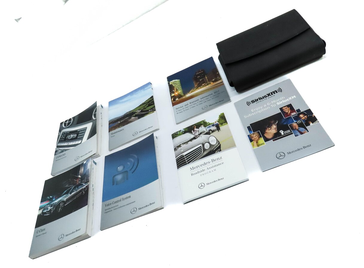 Thumbnail 4: 2012 MERCEDES C250 SEDAN (W204) OWNERS MANUAL BOOKLET SET 7 w/ CARRYING CASE