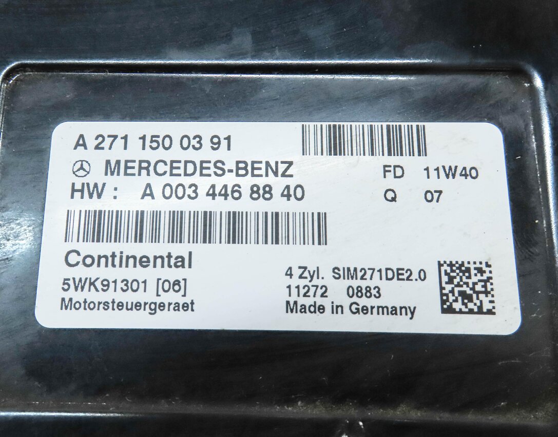 Thumbnail 5: 2012-2015 MERCEDES C250 SLK250 (R172 W204) 1.8L TURBO M271 ENGINE CONTROL MODULE