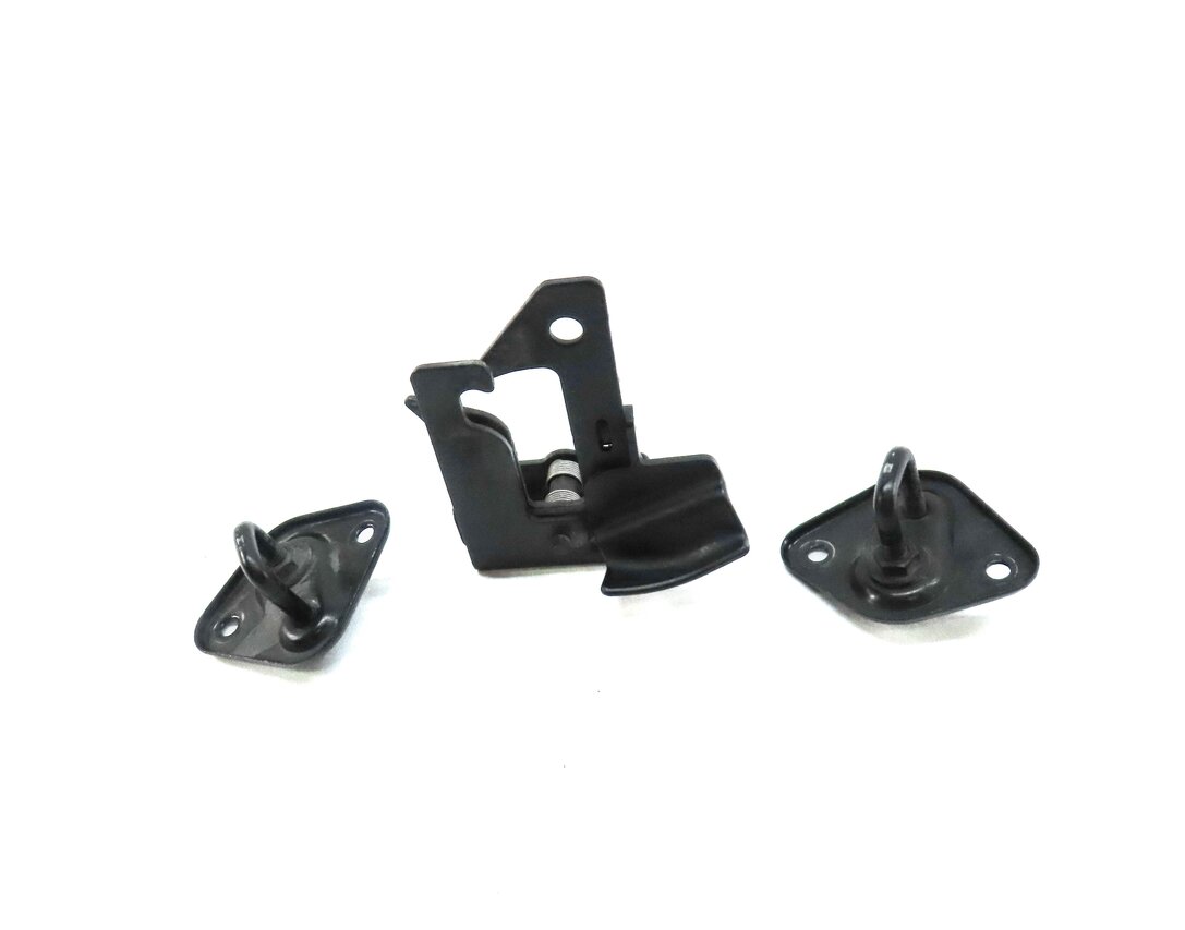 Thumbnail 2: 2012 MERCEDES C250 SEDAN (W204) HOOD SAFETY RELEASE LEVER LATCH w/ 2 HOOKS SET 3