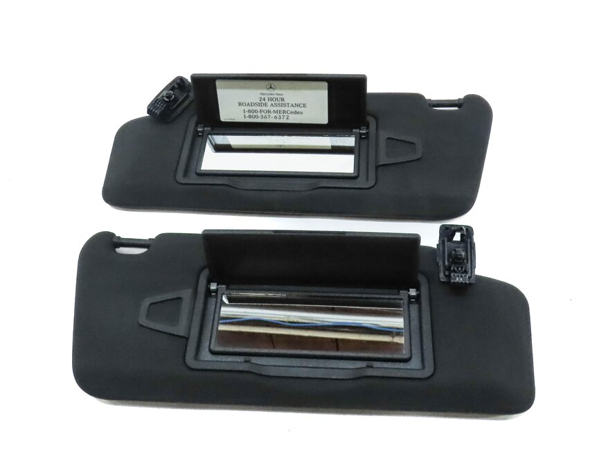Thumbnail 4: 2008-2014 MERCEDES BENZ C-CLASS (W204) FRONT LEFT & RIGHT SUNVISOR SET (BLACK)