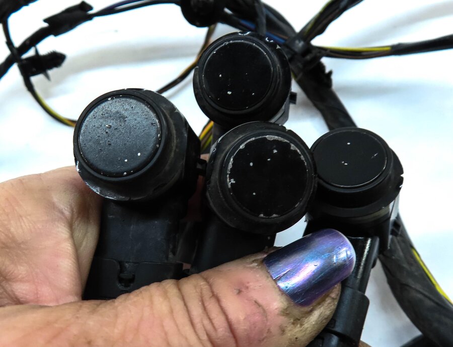 Thumbnail 6: 2011 RANGE ROVER SPORT L320 FRONT PART ASSIST PDC SENSOR SET4 (BLACK) & HARNESS