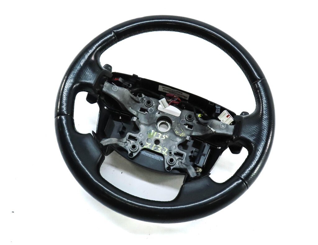 10-13 LAND RANGE ROVER SPORT L320 4 SPOKE STEERING WHEEL w/ SHIFT PADDLES BLACK
