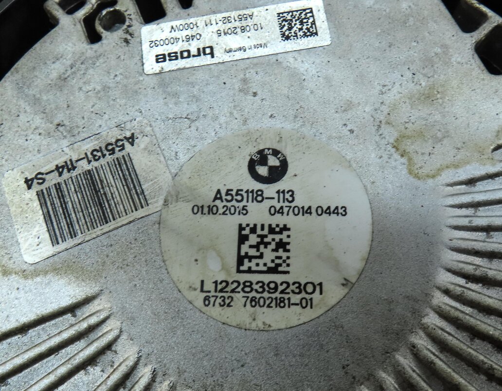 Thumbnail 7: 12-19 BMW M5 M6 ///M F06 F10 F12 4.4L S63 1000w SHROUD & COOLING RADIATOR FAN