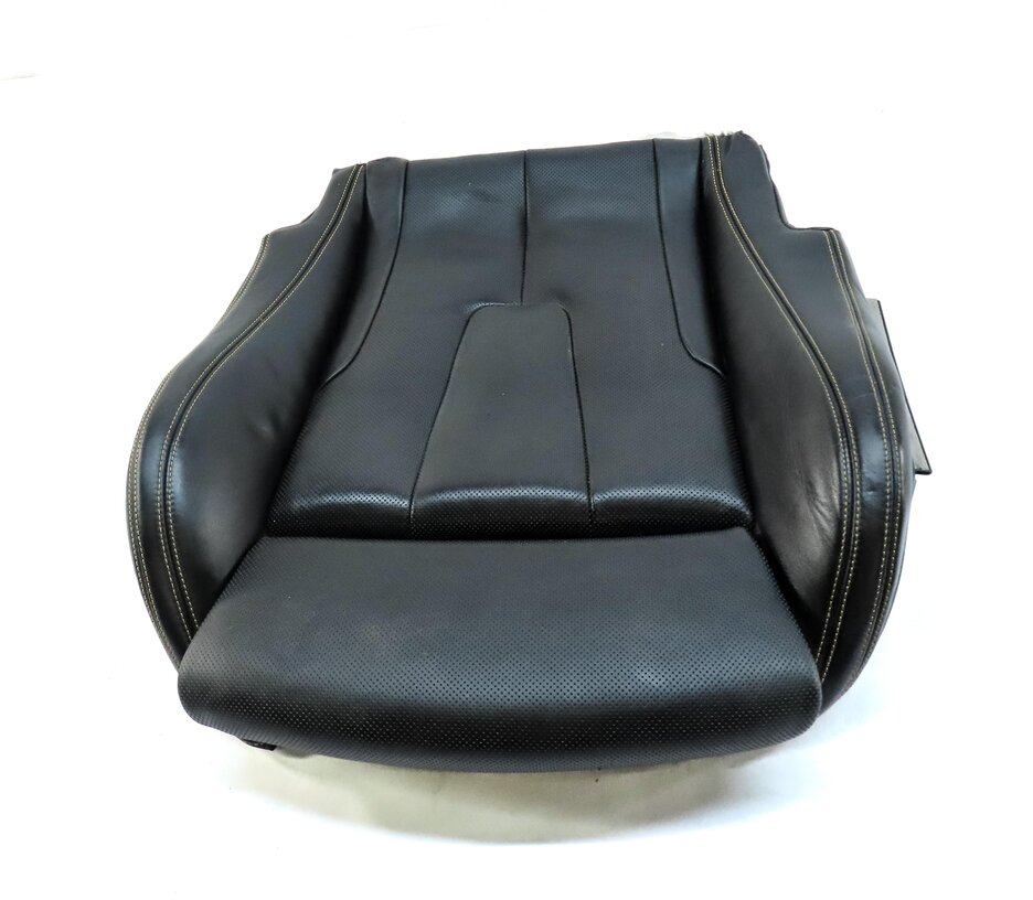 Thumbnail 2: 14-17 6 M6 COUPE F13 FRONT LEFT ///M EMBOSSED HEAT VENT LOWER SEAT CUSHION BLACK