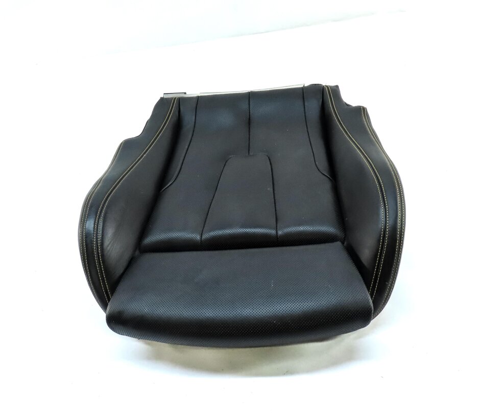 Thumbnail 2: 14-17 6 M6 COUPE F13 FRONT RIGHT M EMBOSSED HEAT VENT LOWER SEAT CUSHION (BLACK)