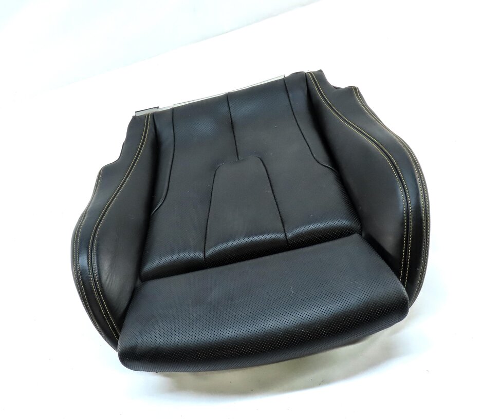 Thumbnail 3: 14-17 6 M6 COUPE F13 FRONT RIGHT M EMBOSSED HEAT VENT LOWER SEAT CUSHION (BLACK)