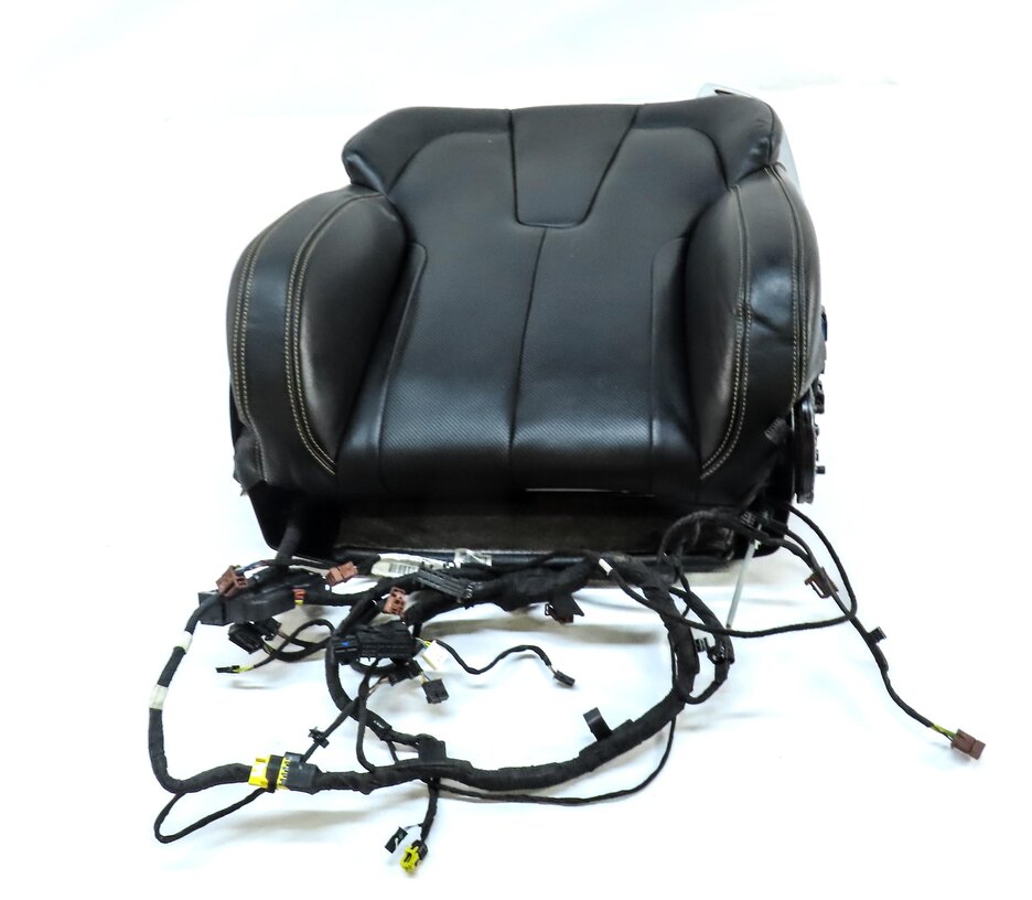 Thumbnail 11: 14-17 6 M6 COUPE (F13) FRONT RIGHT ///M EMBOSSED VENTED UPPER SEAT CUSHION BLACK