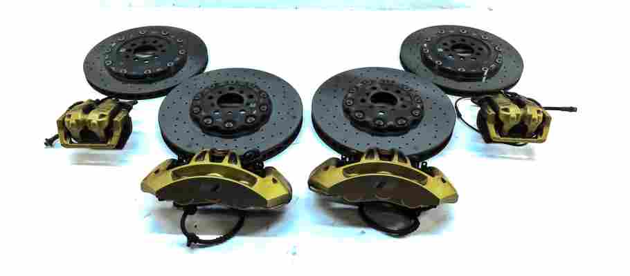 Thumbnail 2: 12-19 M5 M6 F06 F10 F12 F13 FRONT REAR CARBON CERAMIC BRAKE CALIPER ROTOR SET 8