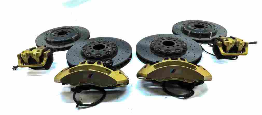 Thumbnail 3: 12-19 M5 M6 F06 F10 F12 F13 FRONT REAR CARBON CERAMIC BRAKE CALIPER ROTOR SET 8