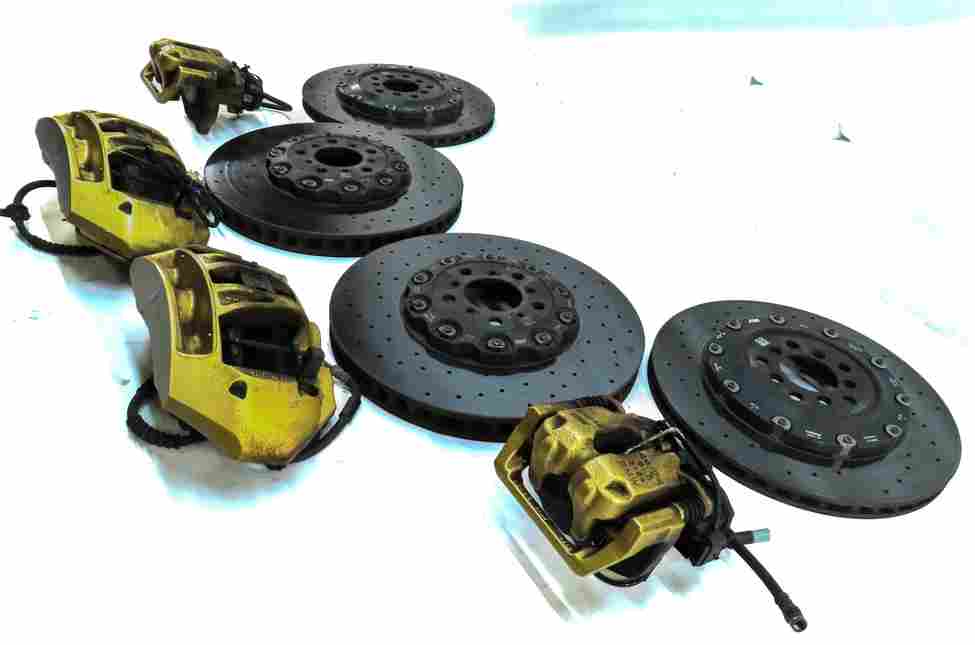 Thumbnail 4: 12-19 M5 M6 F06 F10 F12 F13 FRONT REAR CARBON CERAMIC BRAKE CALIPER ROTOR SET 8