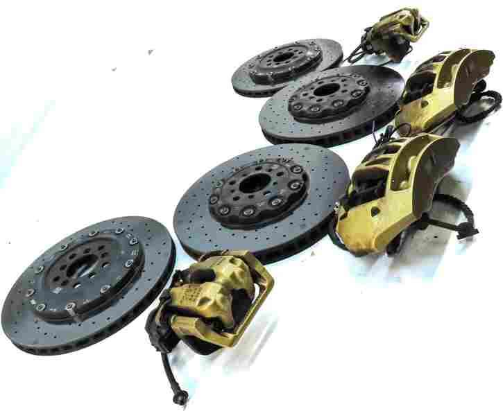 Thumbnail 5: 12-19 M5 M6 F06 F10 F12 F13 FRONT REAR CARBON CERAMIC BRAKE CALIPER ROTOR SET 8