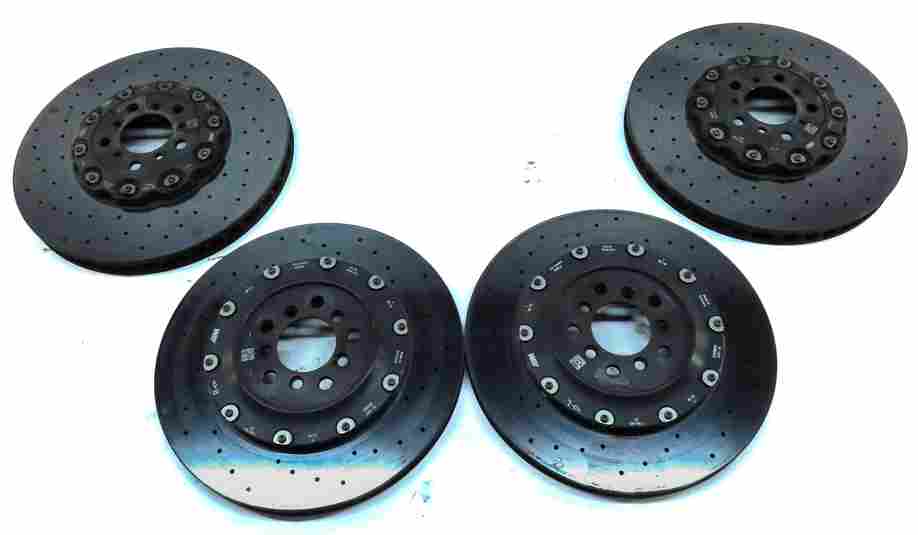 Thumbnail 8: 12-19 M5 M6 F06 F10 F12 F13 FRONT REAR CARBON CERAMIC BRAKE CALIPER ROTOR SET 8