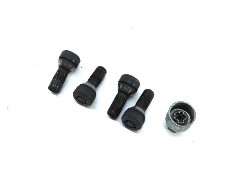 2016 BMW M6 COUPE (F13) WHEEL TIRE LOCKING WHEEL LOCK LUG NUT SET 4 w/ KEY