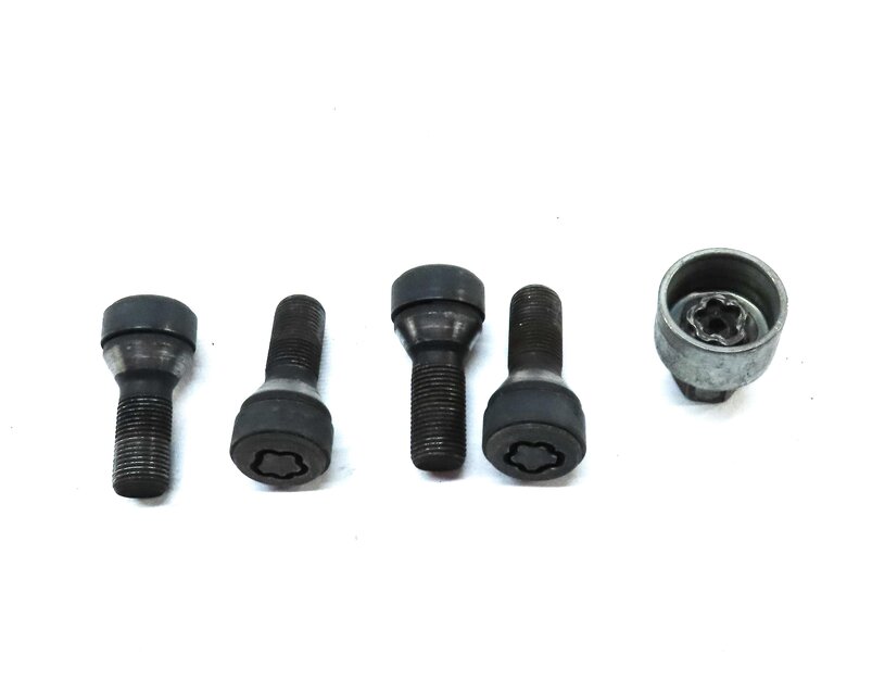 Thumbnail 2: 2016 BMW M6 COUPE (F13) WHEEL TIRE LOCKING WHEEL LOCK LUG NUT SET 4 w/ KEY