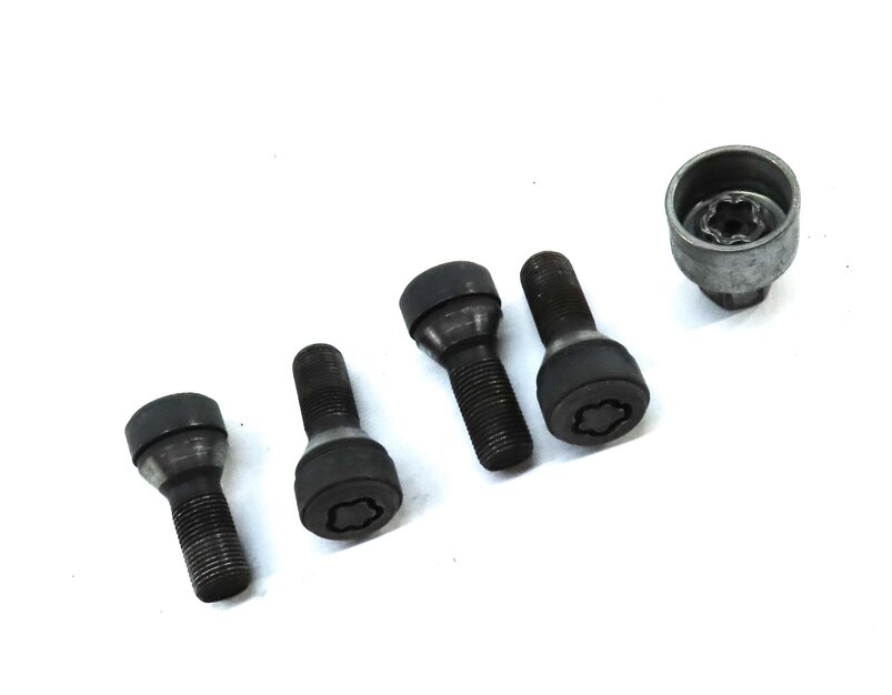 Thumbnail 3: 2016 BMW M6 COUPE (F13) WHEEL TIRE LOCKING WHEEL LOCK LUG NUT SET 4 w/ KEY