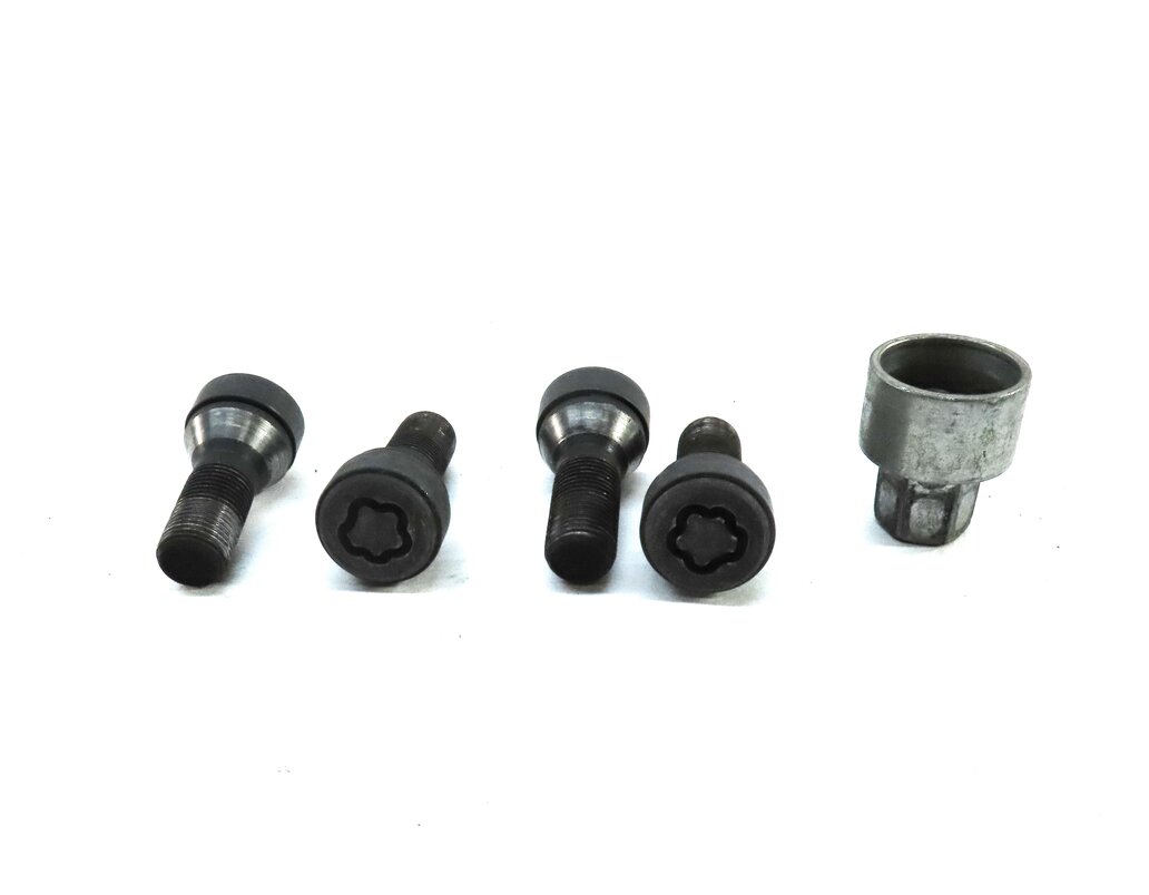 Thumbnail 4: 2016 BMW M6 COUPE (F13) WHEEL TIRE LOCKING WHEEL LOCK LUG NUT SET 4 w/ KEY