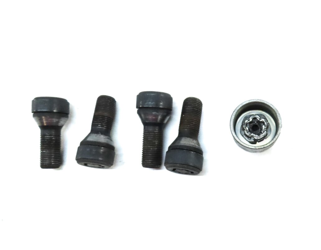 Thumbnail 5: 2016 BMW M6 COUPE (F13) WHEEL TIRE LOCKING WHEEL LOCK LUG NUT SET 4 w/ KEY