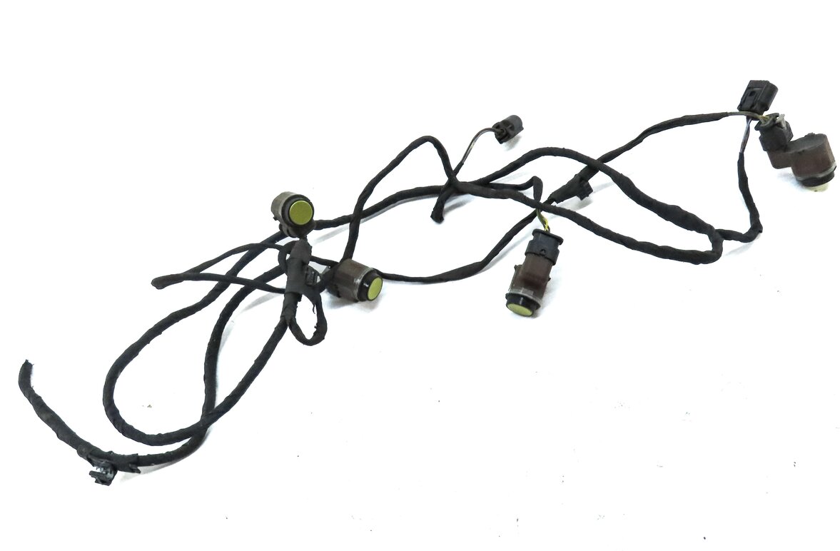 Thumbnail 3: 2016 BMW M6 COUPE (F13) REAR PARK ASSIST PDC SENSOR SET4 (GOLD) w/ WIRE HARNESS