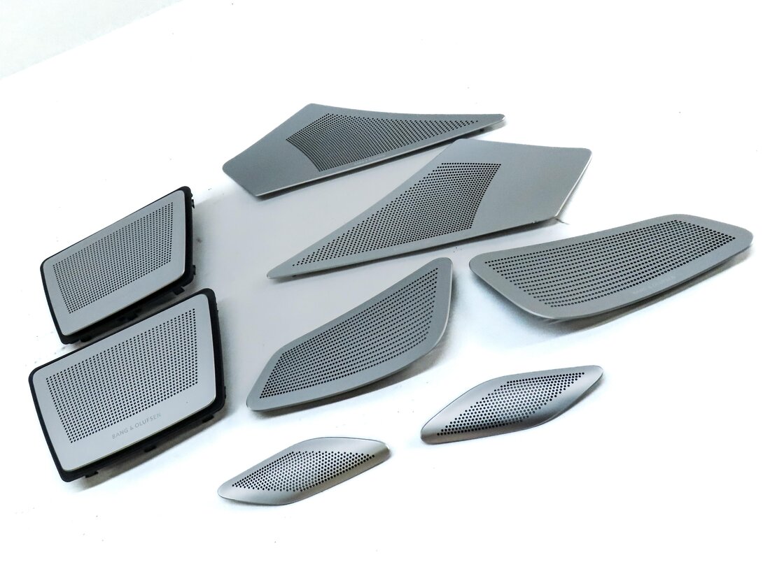 Thumbnail 3: 2016 BMW M6 COUPE (F13) BANG & OLUFSEN ALUMINUM SPEAKER COVER GRILLE SET 8