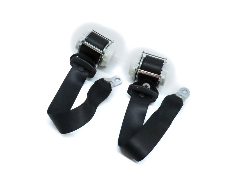 2016 BMW M6 COUPE (F13) REAR LEFT & RIGHT SEATBELT RETRACTOR SET 2 (BLACK)