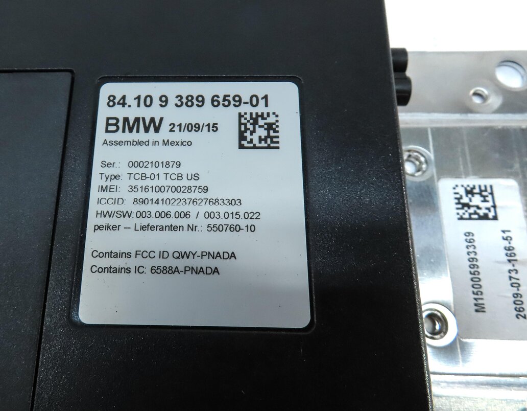 Thumbnail 4: 2016 BMW M6 COUPE (F13) CELL PHONE CONNECT BLUETOOTH TELEMATICS CONTROL MODULE
