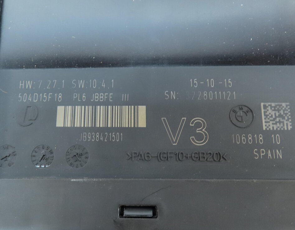 Thumbnail 4: 11-19 BMW 528i 535i 535iGT 550i 640i M5 M6 (F07 F10) PRIMARY BODY CONTROL MODULE