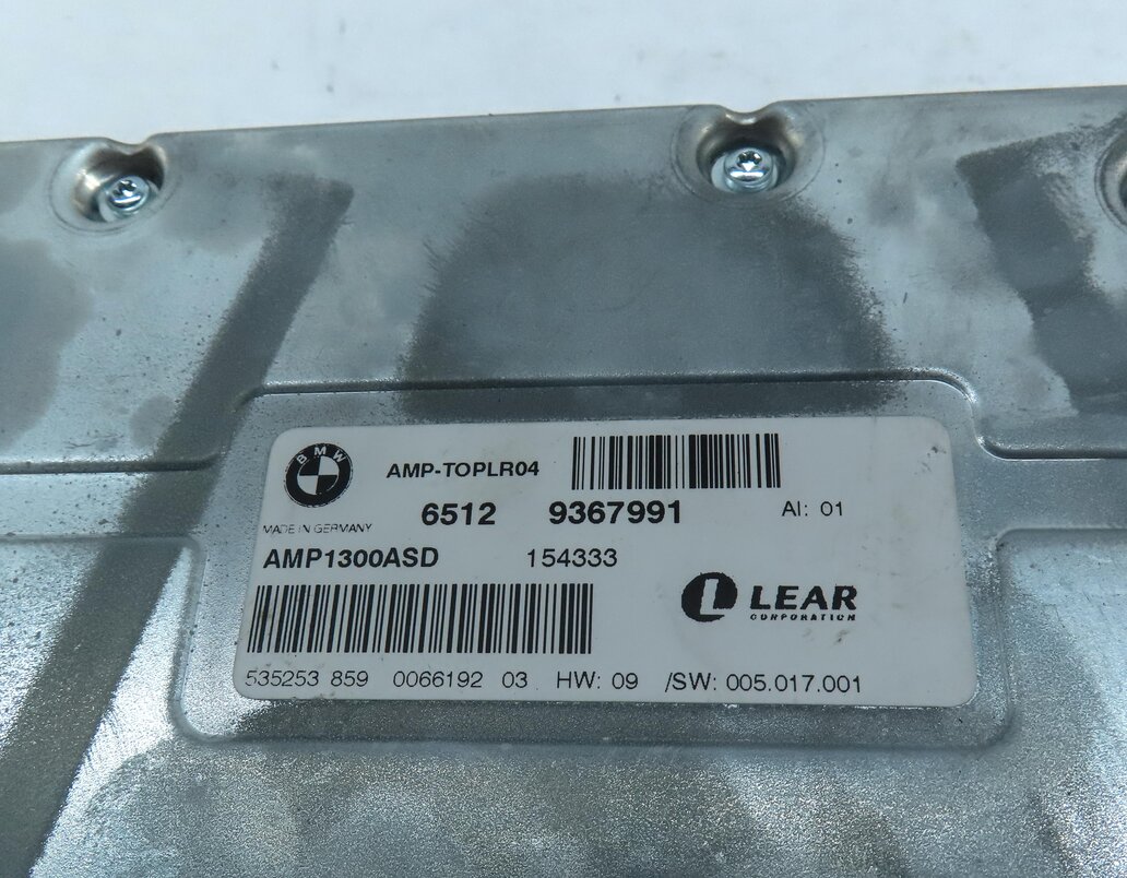 Thumbnail 5: 13-19 BMW 535i 550i 640i 650i M6 M6 (F06 F10 F12 F13) BANG & OLUFSEN AMPLIFIER