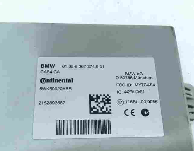 Thumbnail 7: 15-19 BMW M5 M6 X5M X6M F06 F15 4.4L S63T BODY ENGINE MODULE & KEY FOB LOCK SET