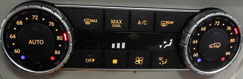 Thumbnail 2: 2013 MERCEDES GL350 GL450 GL550 (X164) FRONT HEATER A/C TEMPERATURE CONTROL