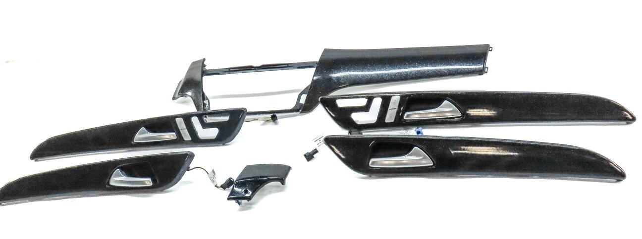 Thumbnail 2: 2013 MERCEDES GL450 (X166) FRONT REAR LEFT RIGHT CUSTOM BLACK SPARKLE TRIM SET 6