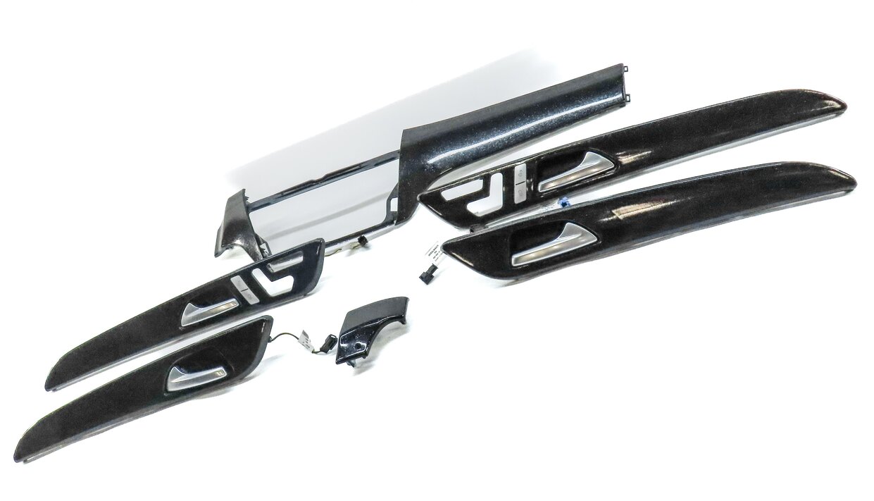 Thumbnail 3: 2013 MERCEDES GL450 (X166) FRONT REAR LEFT RIGHT CUSTOM BLACK SPARKLE TRIM SET 6