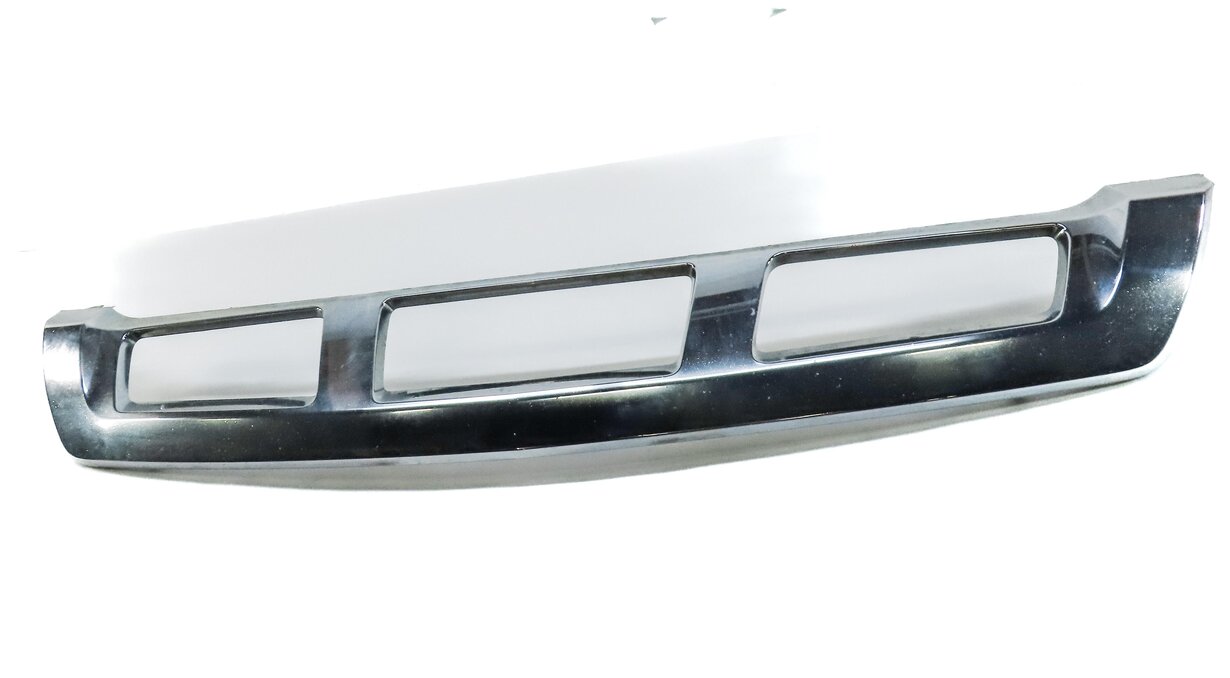 Thumbnail 2: 2013 MERCEDES GL450 X166 FRONT BUMPER LOWER CHROME SILVER TRIM PANEL 1668852825