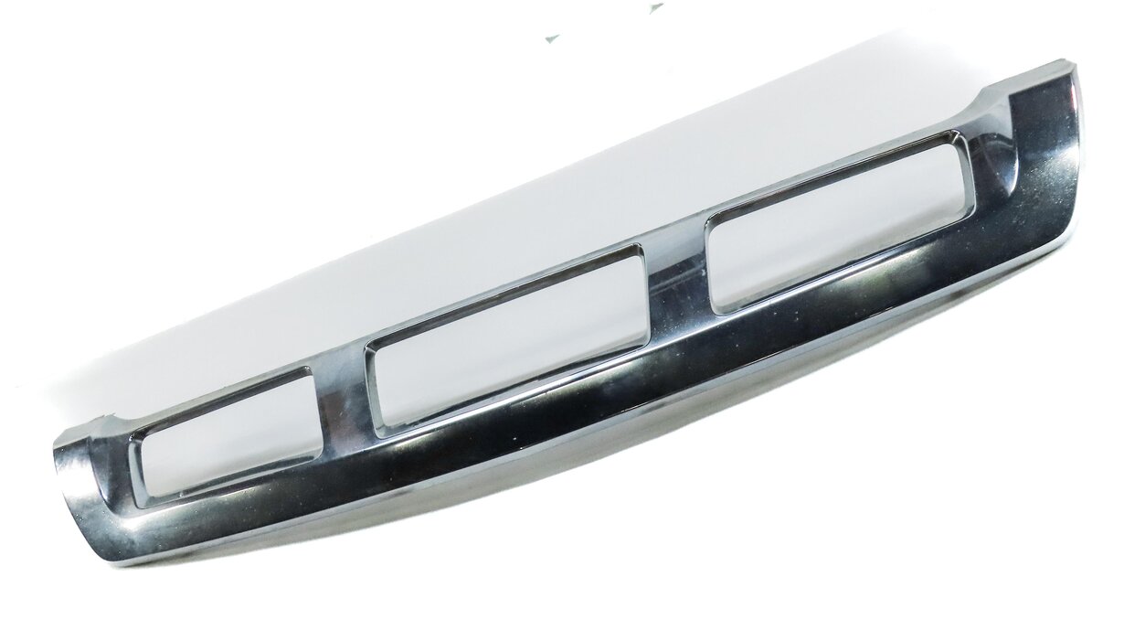 Thumbnail 3: 2013 MERCEDES GL450 X166 FRONT BUMPER LOWER CHROME SILVER TRIM PANEL 1668852825