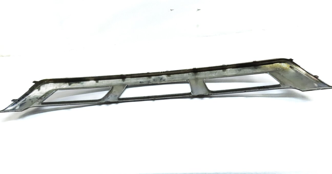 Thumbnail 7: 2013 MERCEDES GL450 X166 FRONT BUMPER LOWER CHROME SILVER TRIM PANEL 1668852825