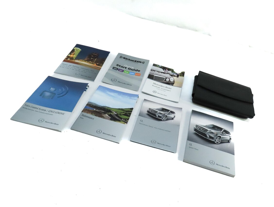 2013 MERCEDES GL450 (X166) OWNERS MANUAL BOOKLET SET 7 w/ CARRYING CASE