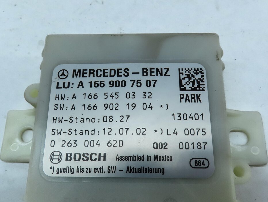 Thumbnail 4: 2013-2016 MERCEDES GL ML CLASS (W166 X166) PDC PARK ASSIST SENSOR CONTROL MODULE
