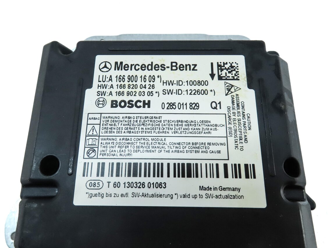 Thumbnail 4: 2013-2015 MERCEDES G GL ML CLASS (W166 X166 X463) SRS BAG CONTROL MODULE